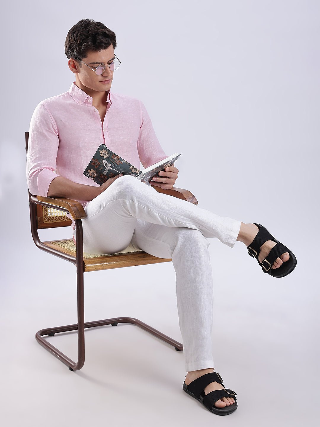 100% Linen Soft Touch Frosty Pink - Image 10