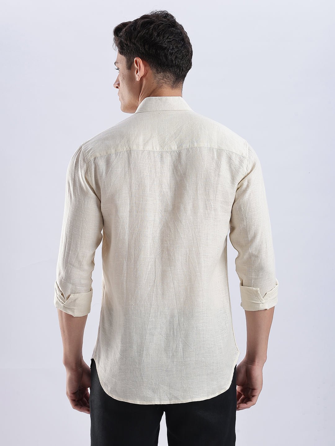 100% Linen Soft Touch Frosty Sandstone - Image 5