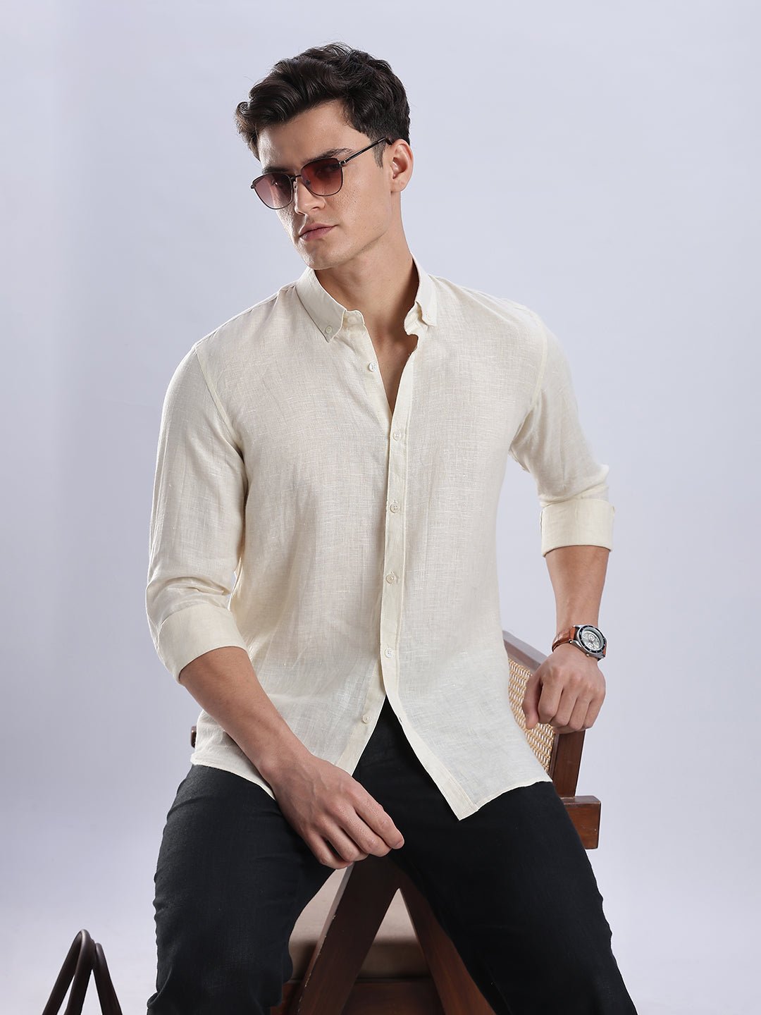 100% Linen Soft Touch Frosty Sandstone - Image 10